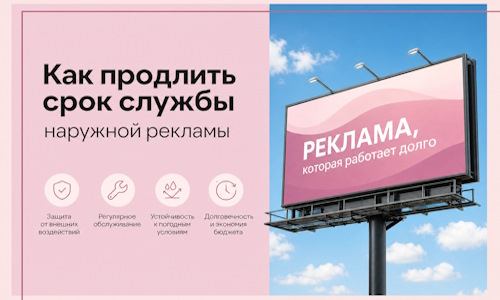 Как продлить срок службы наружной рекламы в  Рассказове