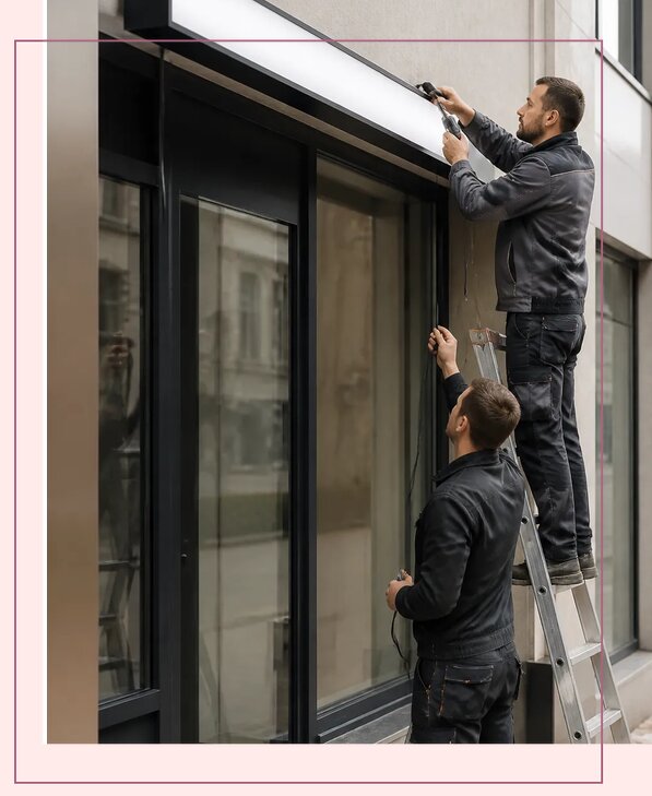 Изготовление и монтаж тонких световых вывесок в Рассказове