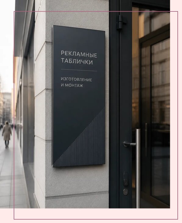 Рекламные таблички в Рассказове по цене от 4597 р. | Аванза-Рсз