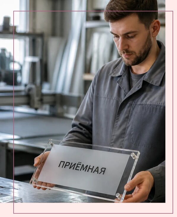 Таблички из оргстекла на заказ в Рассказове от 3984 р. | Аванза-Рсз
